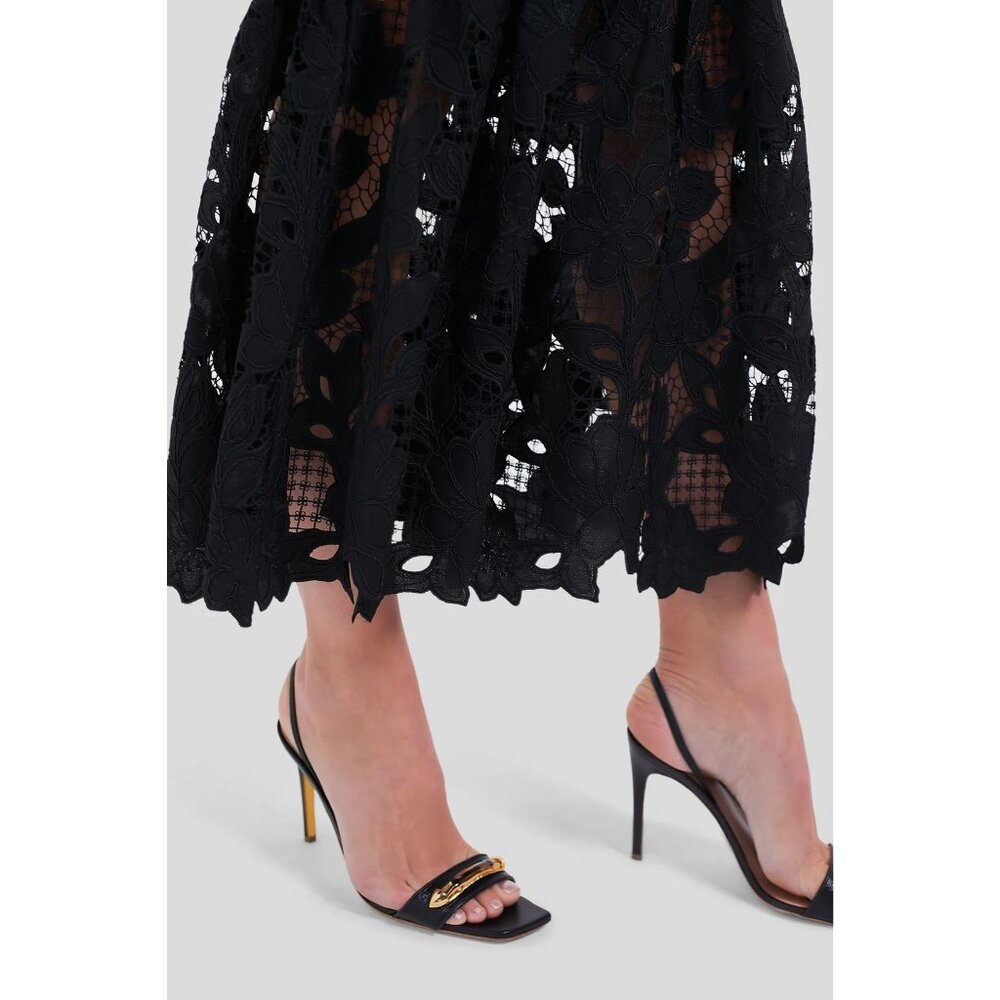 SAYLOR Rhiannon Dress in Black Small New Womens Midi knit - Picture 14 of 15
